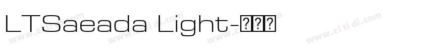 LTSaeada Light字体转换